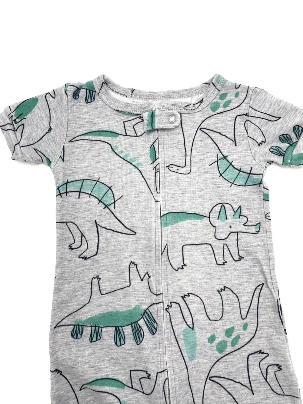 Carter’s Toddler Boy Pajamas Dinosaur Print Snug Fit 100% Cotton Heather Size 4T